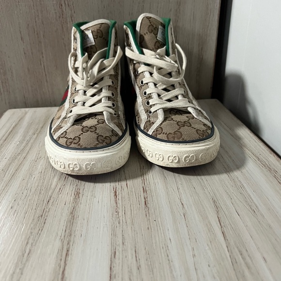 Authentic Gucci red bottom unisex high tops. - Picture 2 of 6